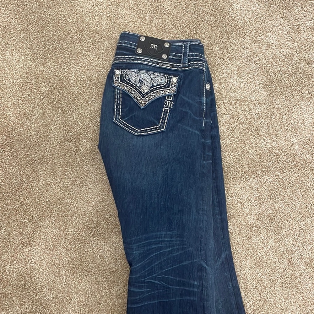 Miss Me Mid-Rise Boot Cut Jeans.  Worn 1 time.